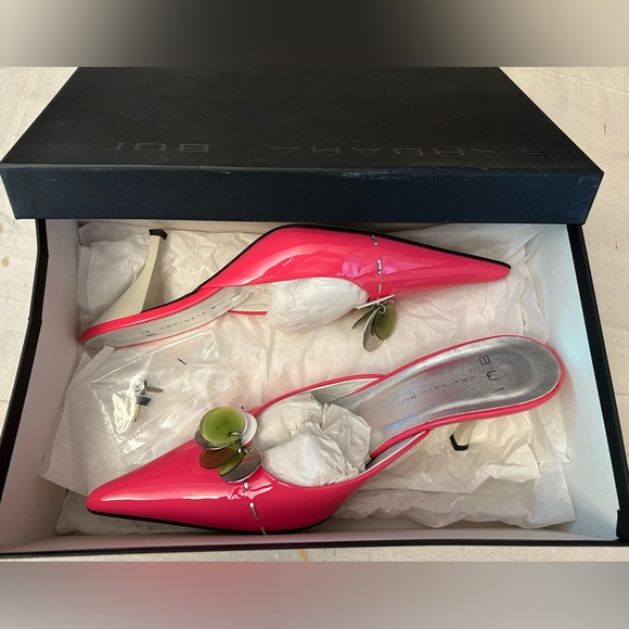 Barbara Bui Pointy Toe Mule - Pink Patent Leather - Picture 4 of 7